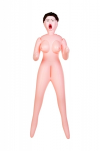 Надувная кукла с реалистичной вставкой "Dolls X" брюнетка