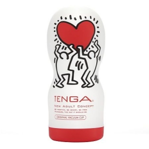 Мастурбатор "Tenga Keith Haring - Vacuum Cup" оральные ласки, с вакуум эффектом