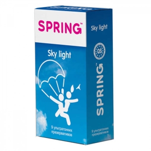 Презервативы "Spring Sky Light" ультратонкие, 9шт