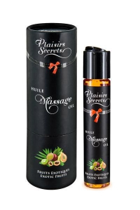 Массажное масло "Plaisirs Secrets" с ароматом и вкусом экзотических фруктов, 59ml