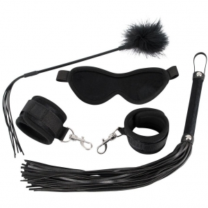Набор БДСМ девайсов "Bad Kitty" маска, наручники, плеть, ласкалка