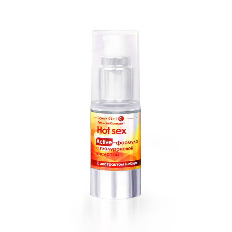 Гель возбуждающий "Love Gel Hot Sex" на водной основе, с экстрактом имбиря, 20ml 