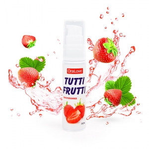Гель "Tutti-Frutti" с ароматом и вкусом земляники, 30ml