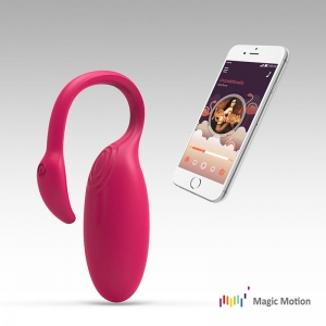 Вибратор + тренажер Кегеля "Smart Flamingo" + приложение, розовый
