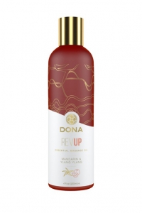 Массажное масло "Dona Revup" с ароматом мандарина и иланг-иланга, 120ml