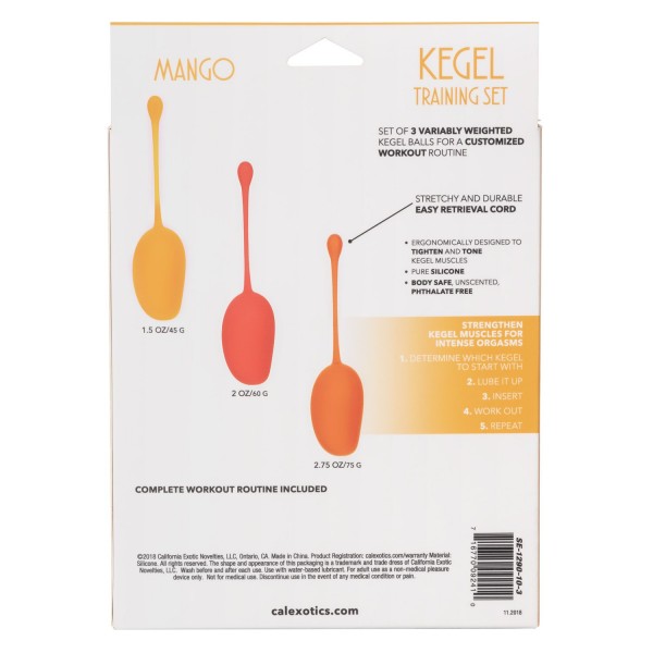 Набор вагинальных шариков "Kegel Mango" 