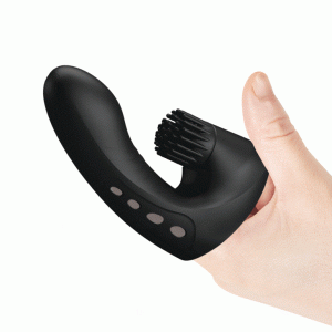 Насадка на палец с вибрацией и клиторальным стимулятором "Pretty Love Norton"