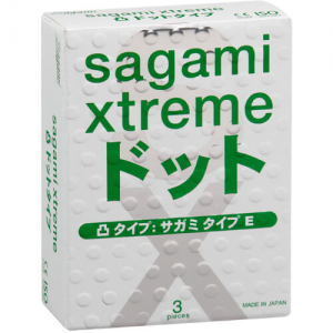 Презервативы "Sagami Xtreme" тонкие, с точками, 3шт