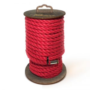 Веревка для шибари "Crazy Handmade" хлопок, красная, 10м