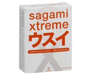Презервативы "Sagami Xtreme 0,04" ультратонкие, 3шт