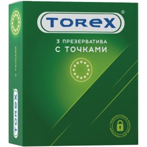 Презервативы "Torex" с точками, 3 шт