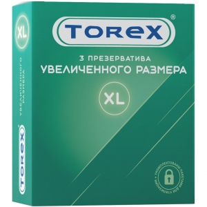 Презервативы "Torex XL" увеличенный размер, 3шт