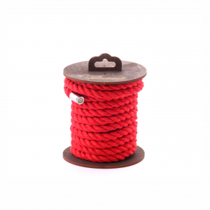 Веревка для шибари "Crazy Handmade" хлопок, красная, 5м
