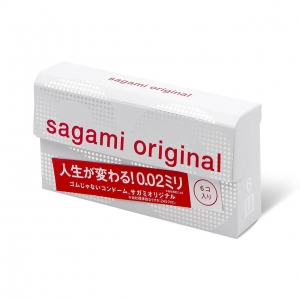 Презервативы "Sagami Original 0,02" полиуретановые, 6 шт