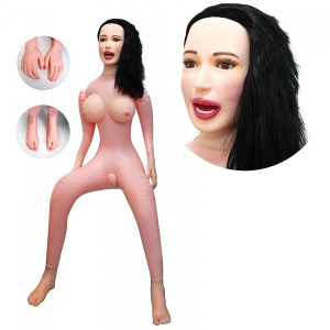 Кукла надувная с вибрацией "Pretty Doll Виктория" рот-вагина-анус