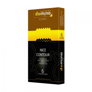 Презервативы "Domino Nice Contour" текстурированные, 6шт