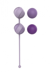 Вагинальные шарики "Love Story Valkyrie" 4 шарика разного веса + петля, фиолетовые