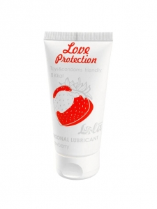 Гель "Love Protection" с ароматом и вкусом клубники, 50ml
