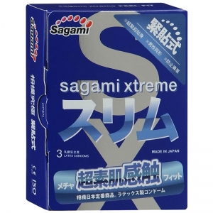Презервативы анатомические "Sagami X-Treme Feel Fit" ультратонкие, 3шт