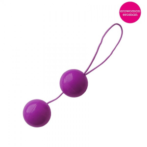 Вагинальные шарики со смещенным центром тяжести "EroWoman" фиолетовые