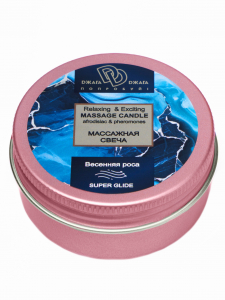 Массажная свеча "Джага-Джага Весенняя роса" c ароматом чайной розы