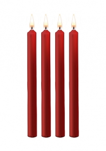 Набор свечей с низкой температурой плавления "Ouch" красные, 4шт