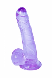Фаллоимитатор рельефный "Intergalactic Oxygen" с мошонкой, фиолетовый