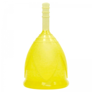 Менструальная чаша "Тюльпан" желтая, S