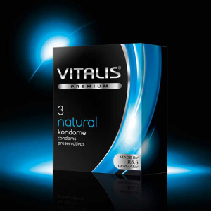 Презервативы "Vitalis Natural" классика, с охлаждающей смазкой, 3шт