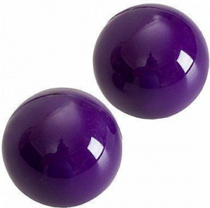 Вагинальные шарики "Ben-Wa" металл, фиолетовые