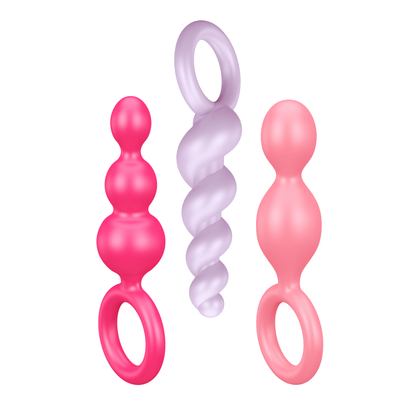 Набор анальных пробок "Satisfyer Plugs" разноцветные 
