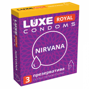 Презервативы "Luxe Nirvana" особо увлажненные, 3шт