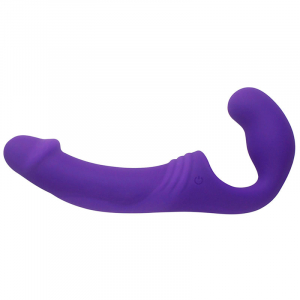 Безремневой страпон с вибрацией "Double Rider" фиолетовый