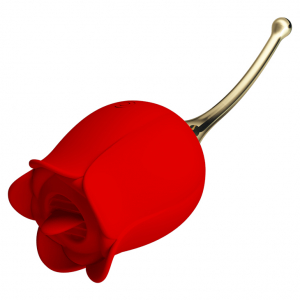 Вибратор-стимулятор "Pretty Love Rose Lover" красная роза