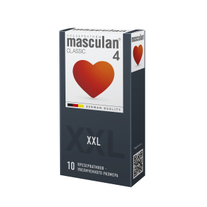 Презервативы "Masculan XXL" розовые, увеличенный размер, 10шт