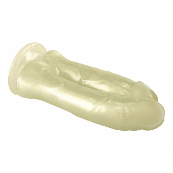 Фаллоимитатор вагинально-анальный "Lola Barogue Pearl" золотой перламутр