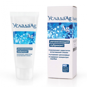 Гель "Услада" на водной основе, с серебром, 60ml