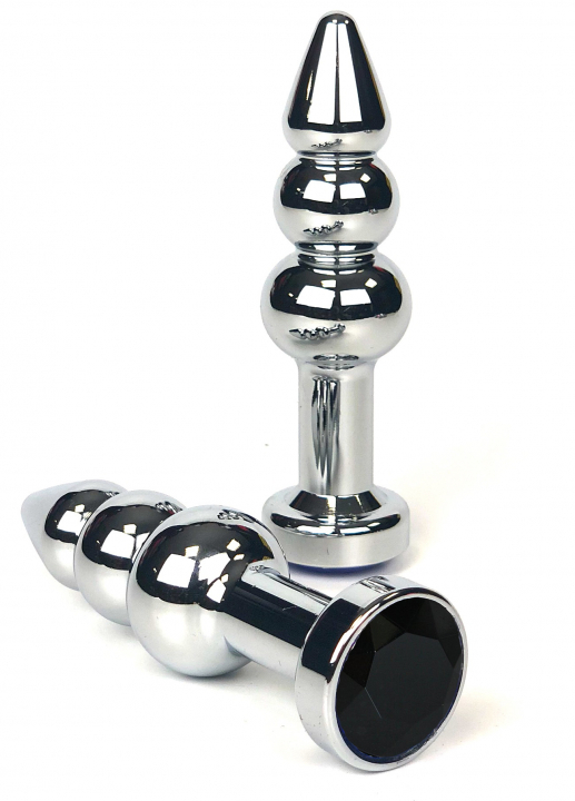 Пробка с черным кристаллом "Vandersex" рельефная, металл 