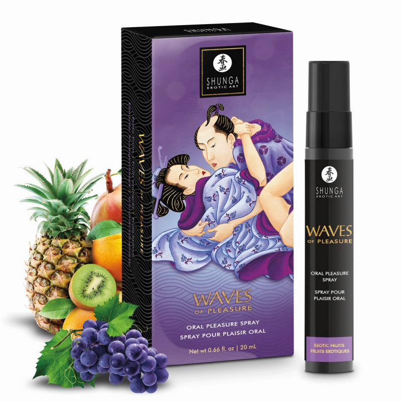 Спрей для глубокого минета "Shunga Waves of Pleasure" с ароматом и вкусом экзотических фруктов, 20ml 