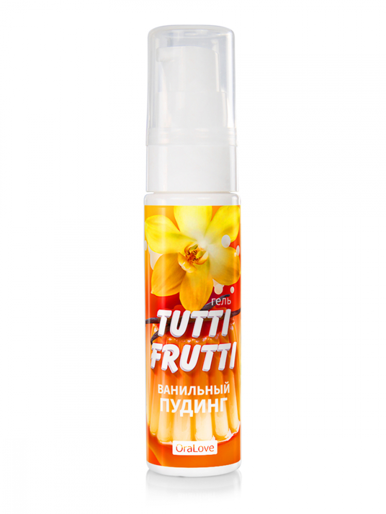 Гель "Tutti-Frutti" с ароматом и вкусом ванильный пудинг, 30ml  